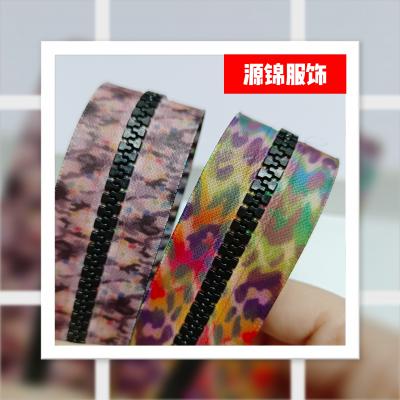 5#树脂印花贴膜防水拉链